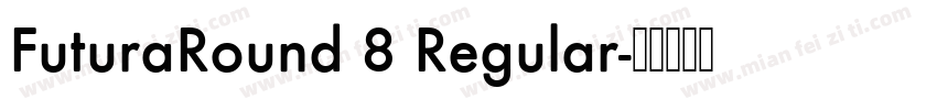 FuturaRound 8 Regular字体转换